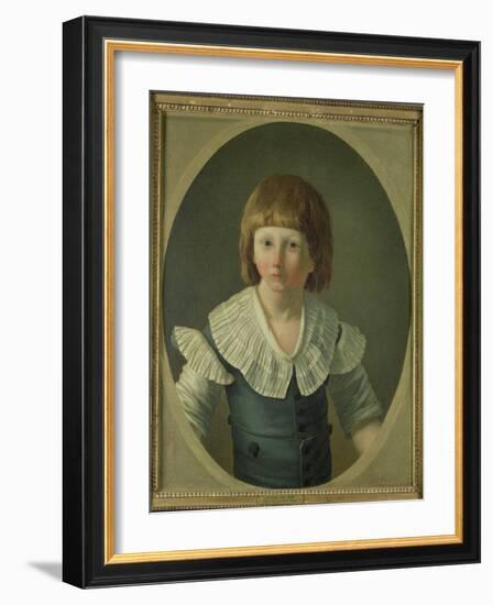 Louis XVII (1785-95) Aged 8, at the Temple, 1793-Joseph Marie Vien-Framed Giclee Print