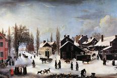 Winter Scene in Brooklyn, C.1817-Louisa Ann Coleman-Premium Giclee Print