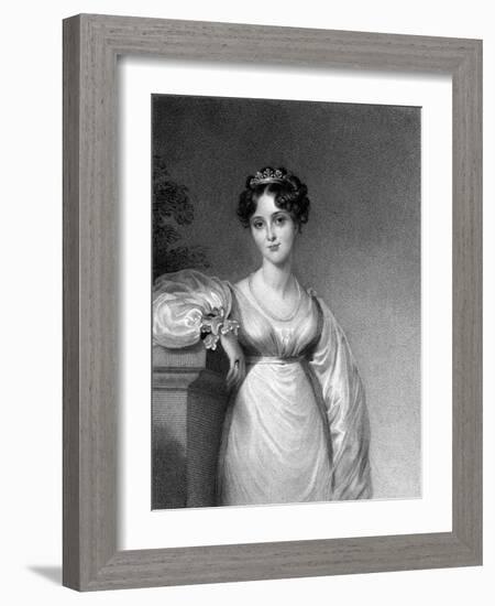 Louisa Countess Durham-Thomas Lawrence-Framed Art Print