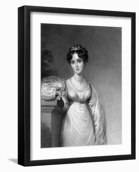 Louisa Countess Durham-Thomas Lawrence-Framed Art Print