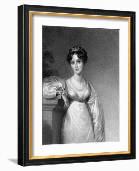 Louisa Countess Durham-Thomas Lawrence-Framed Art Print