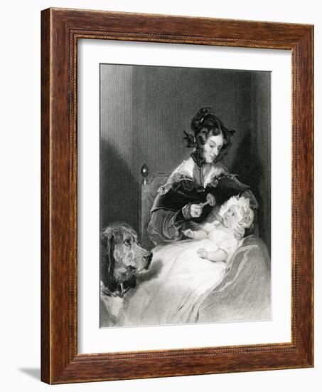 Louisa, Duchess Abercorn-Edwin Henry Landseer-Framed Art Print