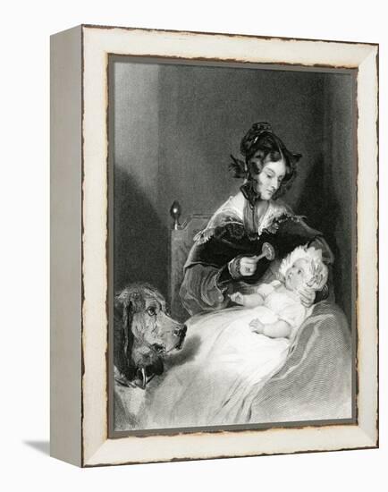 Louisa, Duchess Abercorn-Edwin Henry Landseer-Framed Stretched Canvas