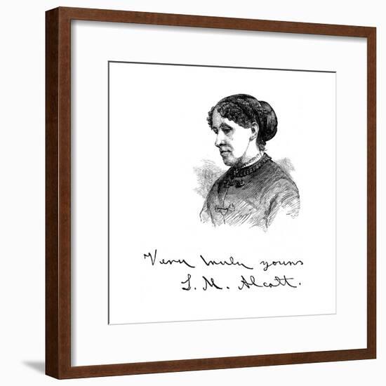 Louisa May Alcott (1832-188), American Writer, 1875-null-Framed Giclee Print