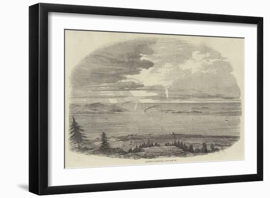 Louisburg Harbour, Cape Breton-null-Framed Giclee Print