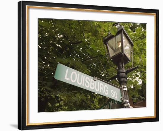 Louisburg Square, Beacon Hill, Boston, Massachusetts, USA-Amanda Hall-Framed Photographic Print