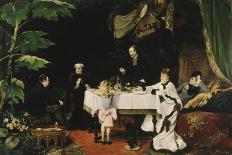 Lunch in the Conservatory, 1877-Louise Abbema-Framed Giclee Print