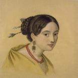 Portrait of a Lady with Hair Decoration-Louise Caroline Seidler-Giclee Print