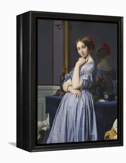 Louise De Broglie, Comtesse D'Haussonville, 1845-Jean-Auguste-Dominique Ingres-Framed Premier Image Canvas