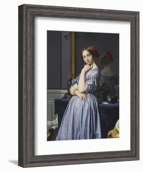 Louise De Broglie, Comtesse D'Haussonville, 1845-Jean-Auguste-Dominique Ingres-Framed Giclee Print