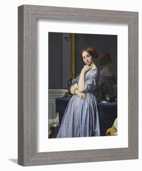 Louise De Broglie, Comtesse D'Haussonville, 1845-Jean-Auguste-Dominique Ingres-Framed Giclee Print