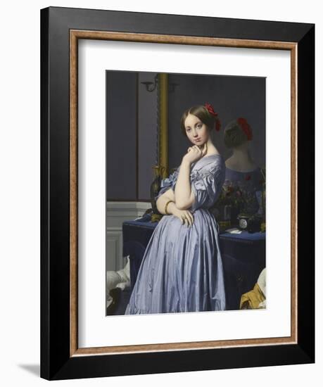 Louise De Broglie, Comtesse D'Haussonville, 1845-Jean-Auguste-Dominique Ingres-Framed Giclee Print