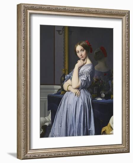 Louise De Broglie, Comtesse D'Haussonville, 1845-Jean-Auguste-Dominique Ingres-Framed Giclee Print