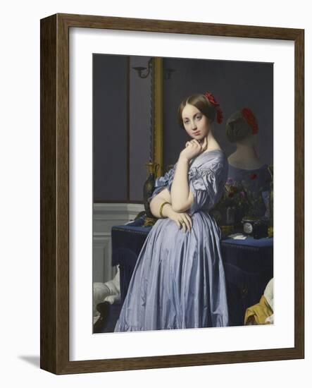 Louise De Broglie, Comtesse D'Haussonville, 1845-Jean-Auguste-Dominique Ingres-Framed Giclee Print