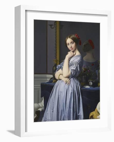 Louise De Broglie, Comtesse D'Haussonville, 1845-Jean-Auguste-Dominique Ingres-Framed Giclee Print