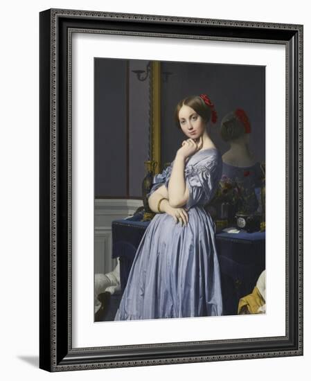 Louise De Broglie, Comtesse D'Haussonville, 1845-Jean-Auguste-Dominique Ingres-Framed Giclee Print