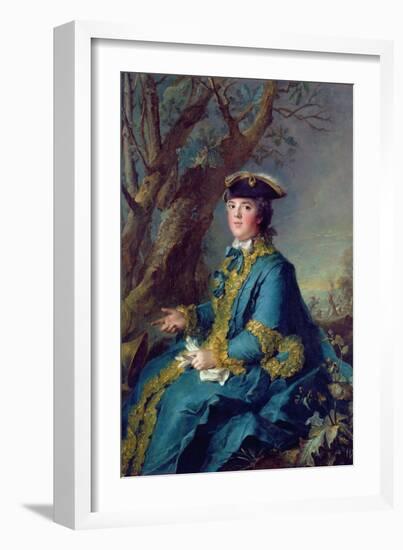 Louise-Elisabeth De France (1729-59) Infanta of Spain, Then Duchess of Parma, 1760 (Oil on Canvas)-Jean-Marc Nattier-Framed Giclee Print