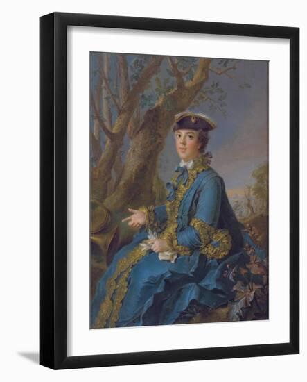 Louise Élisabeth of France (1727-175), Duchess of Parma, 1760-Jean-Marc Nattier-Framed Giclee Print