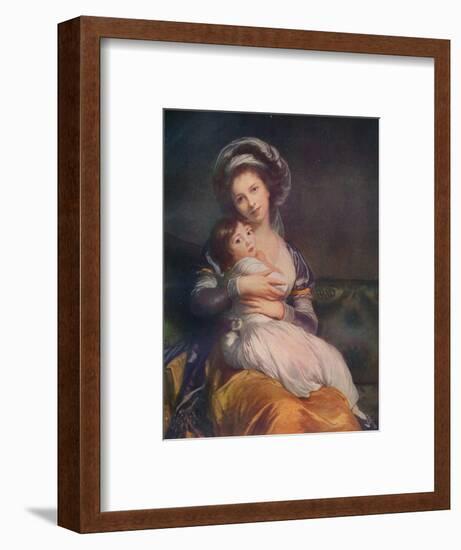 Louise Elisabeth Vigee Le Brun (1755-1842) with her daughter Jeanne-Lucie, 1786, (1911)-Elisabeth Louise Vigee-LeBrun-Framed Giclee Print