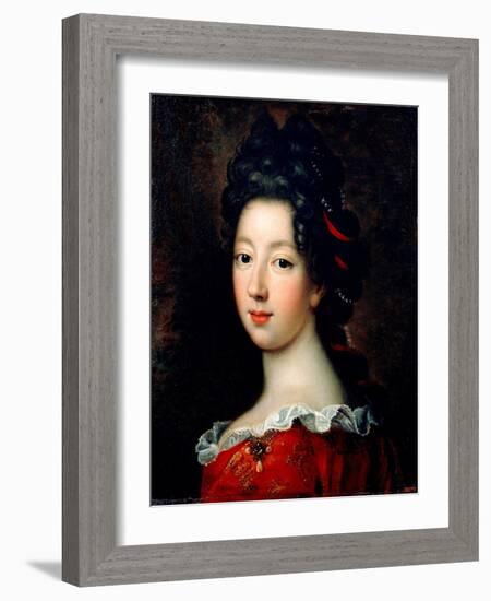 Louise Francoise De Bourbon, Mademoiselle De Nantes (1673-1743) - Troy, Francois, De (1645-1730) --Francois de Troy-Framed Giclee Print