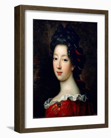 Louise Françoise De Bourbon, Mademoiselle De Nantes-François de Troy-Framed Giclee Print