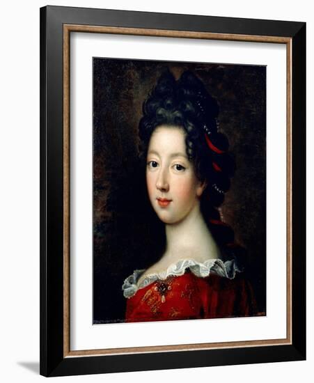 Louise Françoise De Bourbon, Mademoiselle De Nantes-François de Troy-Framed Giclee Print