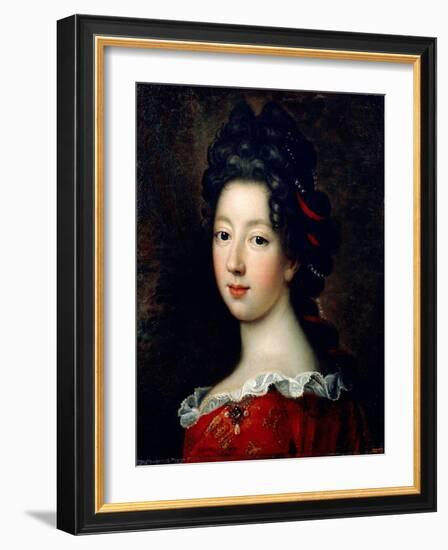 Louise Françoise De Bourbon, Mademoiselle De Nantes-François de Troy-Framed Giclee Print