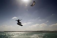Kite Surfing on Red Sea Coast of Egypt, North Africa, Africa-Louise-Framed Premier Image Canvas