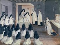 Administration of Holy Communion to a Nun, from 'L'Abbaye De Port-Royal', C.1710-Louise Madelaine Cochin-Giclee Print