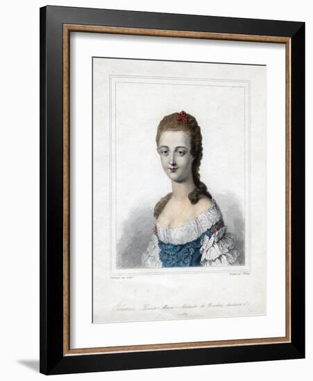 Louise Marie Adelaide De Bourbon-Penthievre, Duchesse D'Orleans, Late 18th Century-Weber-Framed Giclee Print