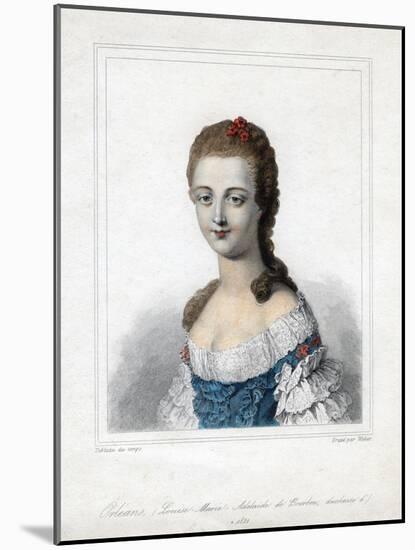 Louise Marie Adelaide De Bourbon-Penthievre, Duchesse D'Orleans, Late 18th Century-Weber-Mounted Giclee Print