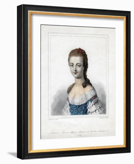 Louise Marie Adelaide De Bourbon-Penthievre, Duchesse D'Orleans, Late 18th Century-Weber-Framed Giclee Print