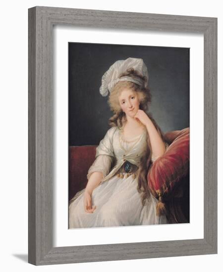 Louise-Marie Adelaide, Duchesse D'Orleans-Elisabeth Louise Vigee-LeBrun-Framed Giclee Print