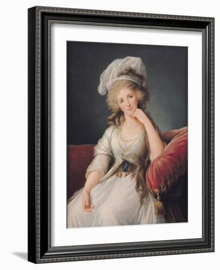 Louise-Marie Adelaide, Duchesse D'Orleans-Elisabeth Louise Vigee-LeBrun-Framed Giclee Print