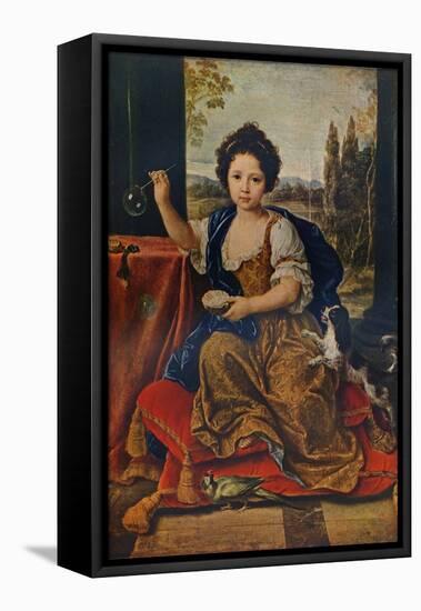 Louise Marie Anne de Bourbon, (1674-1681), illegitimate daughter of Louis XIV, c1680, (1911)-Pierre Mignard-Framed Premier Image Canvas