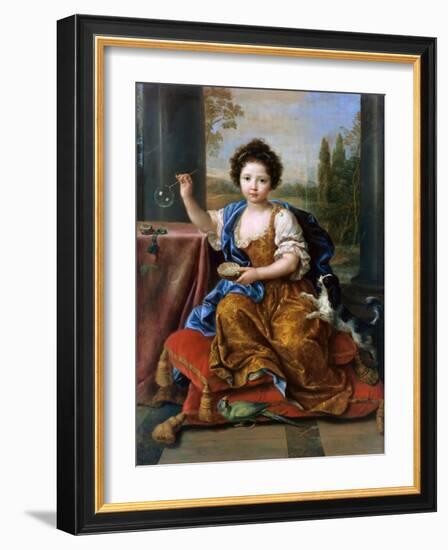 Louise Marie De Bourbon (1674-168), Duchesse D'Orléans-Pierre Mignard-Framed Giclee Print