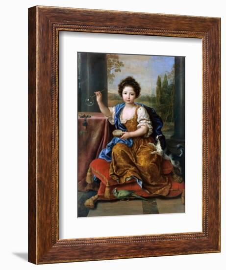 Louise Marie De Bourbon (1674-168), Duchesse D'Orléans-Pierre Mignard-Framed Giclee Print