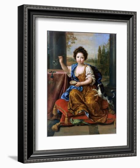 Louise Marie De Bourbon (1674-168), Duchesse D'Orléans-Pierre Mignard-Framed Giclee Print