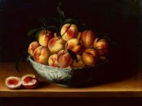 Peaches and Grapes in a Blue and White Chinese Porcelain Bowl, 1634-Louise Moillon-Giclee Print