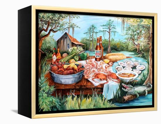 Louisiana Cajun Cooking-Diane Millsap-Framed Stretched Canvas
