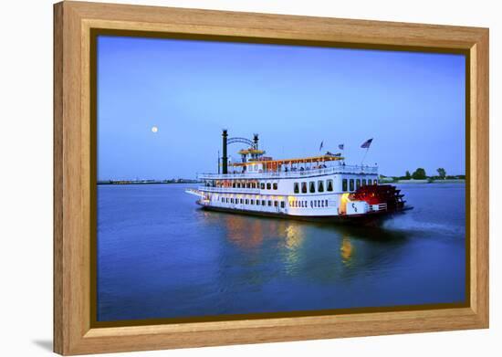 Louisiana, New Orleans, Creole Queen Steamboat, Mississippi River-John Coletti-Framed Premier Image Canvas