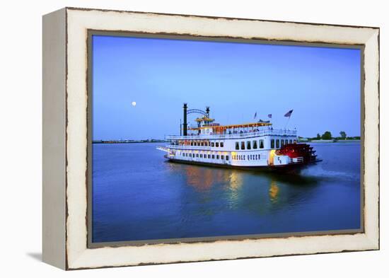 Louisiana, New Orleans, Creole Queen Steamboat, Mississippi River-John Coletti-Framed Premier Image Canvas