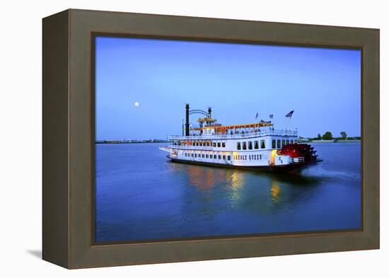 Louisiana, New Orleans, Creole Queen Steamboat, Mississippi River-John Coletti-Framed Premier Image Canvas