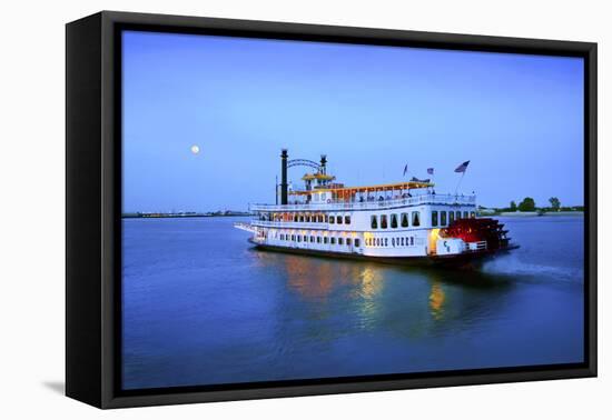 Louisiana, New Orleans, Creole Queen Steamboat, Mississippi River-John Coletti-Framed Premier Image Canvas