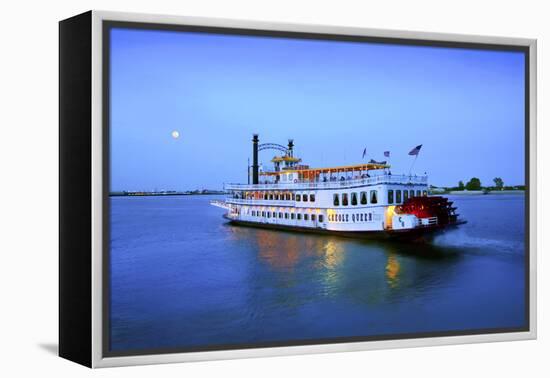 Louisiana, New Orleans, Creole Queen Steamboat, Mississippi River-John Coletti-Framed Premier Image Canvas