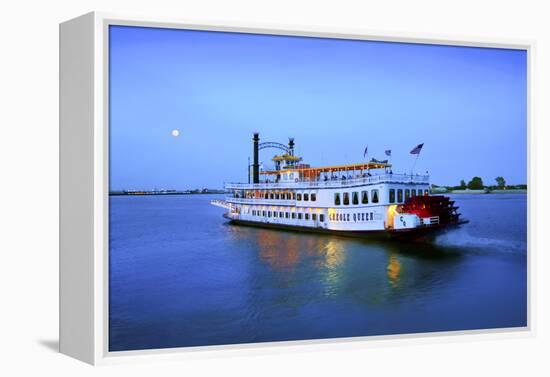 Louisiana, New Orleans, Creole Queen Steamboat, Mississippi River-John Coletti-Framed Premier Image Canvas