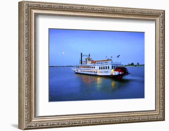 Louisiana, New Orleans, Creole Queen Steamboat, Mississippi River-John Coletti-Framed Photographic Print