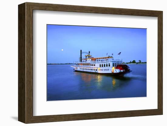 Louisiana, New Orleans, Creole Queen Steamboat, Mississippi River-John Coletti-Framed Photographic Print