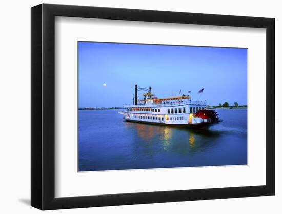 Louisiana, New Orleans, Creole Queen Steamboat, Mississippi River-John Coletti-Framed Photographic Print