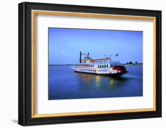 Louisiana, New Orleans, Creole Queen Steamboat, Mississippi River-John Coletti-Framed Photographic Print